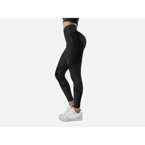 Fanka Leggings Black Body Sculpt Reversible High Waisted Ankle Slimming Gym